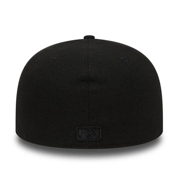 59FIFTY Black On Black New York Yankees Black Fitted Cap