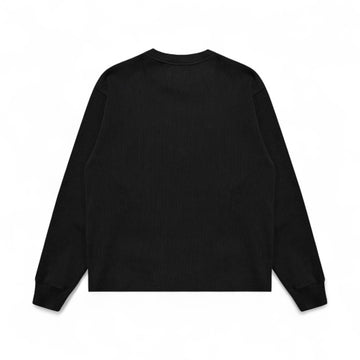 Label Ribbed Ls Tee
