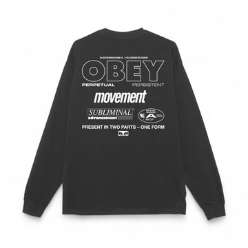 Obey Persistent Movement Pigment Ls T-Shirt
