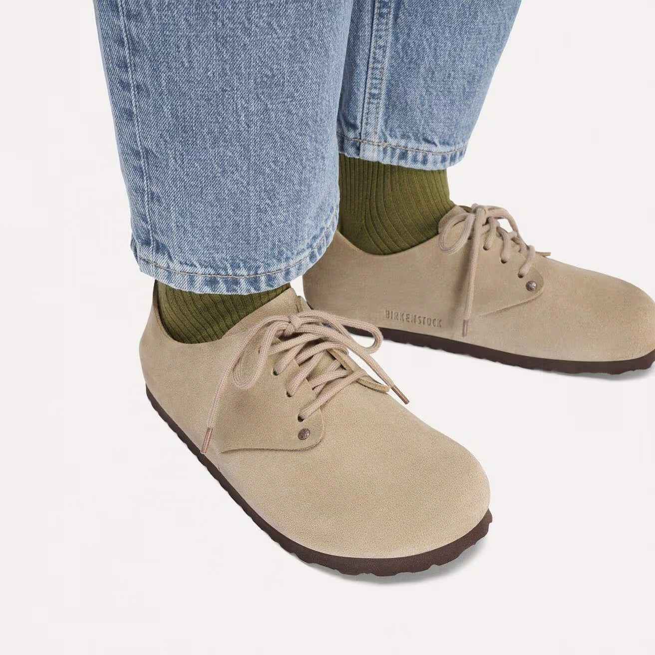 Maine Suede Leather Taupe