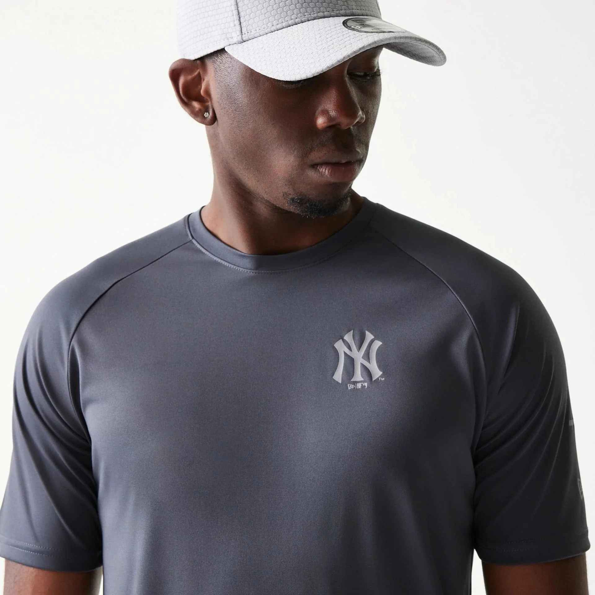 T-Shirt New York Yankees MLB Grigio Scura