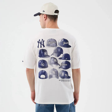 T-shirt oversized New York Yankees MLB cap graphic bianca