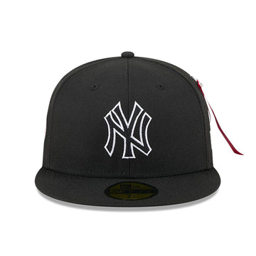 59Fifty Fitted x Alpha Industries  New York Yankees Patches Fitted Hat Black
