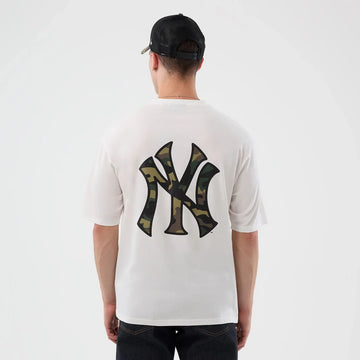 T-Shirt Oversized New York Yankees MLB Infill Bianca