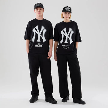 T-Shirt Boxy New York Yankees MLB Graphic Nera