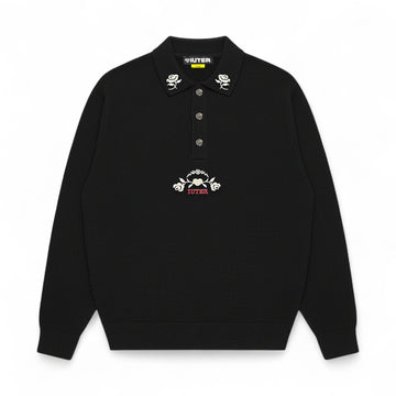 Floral Knit Polo