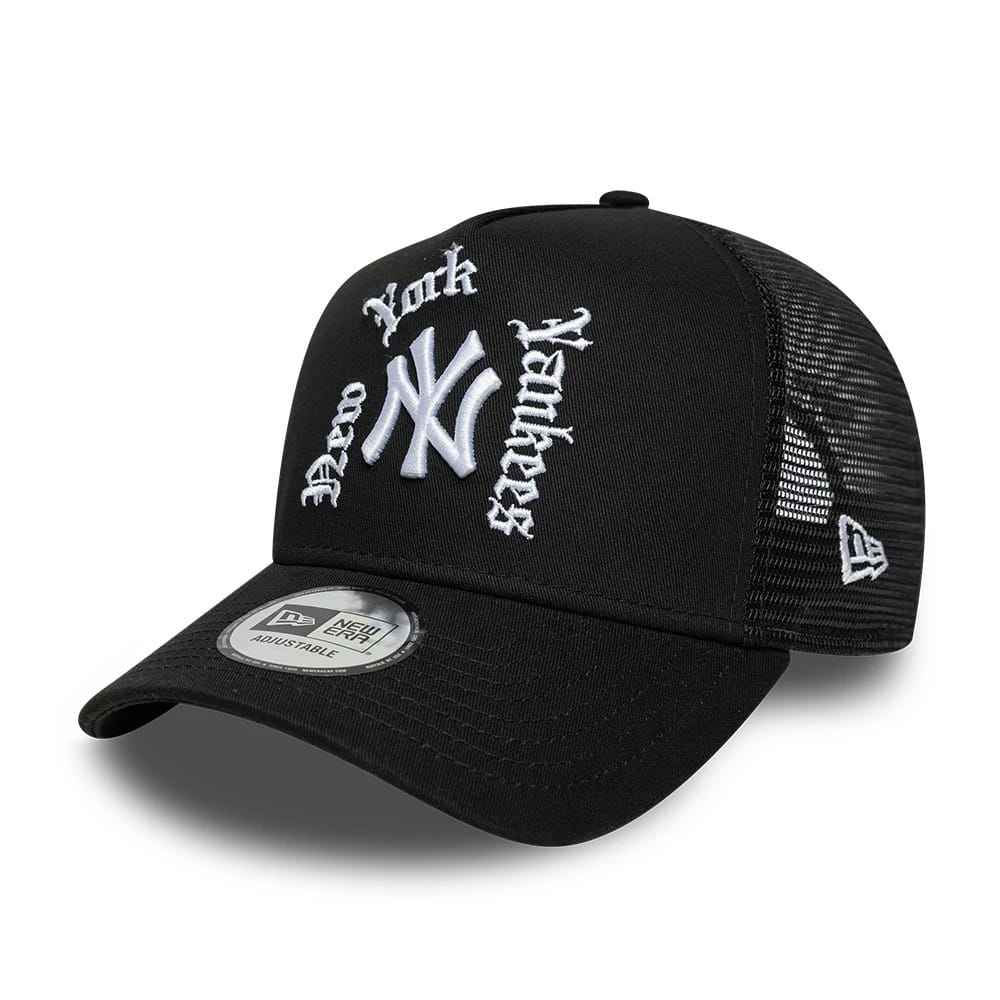 9FORTY A-Frame Trucker New York Yankees MLB Script Nero