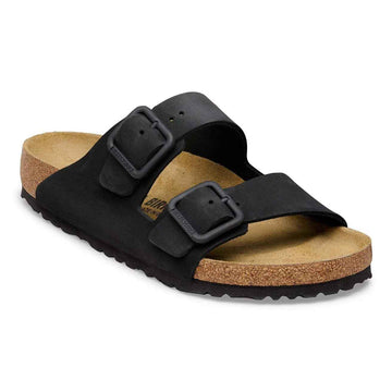 Arizona Wire Buckle Black Nubuck Leather