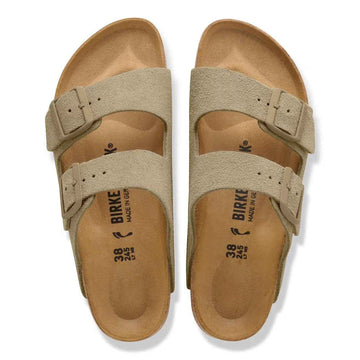 Arizona Faded Khaki Suede Leather