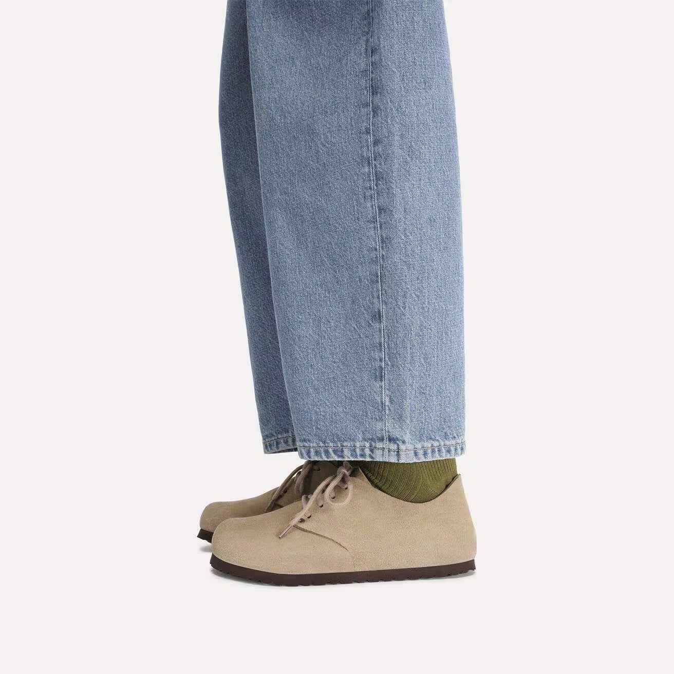 Maine Suede Leather Taupe