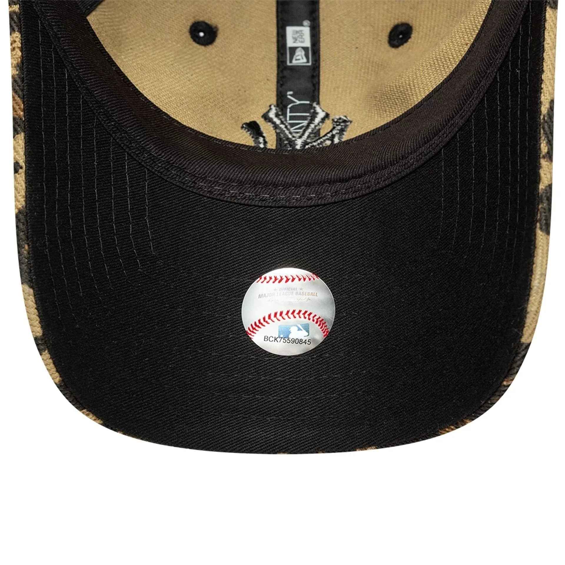 9TWENTY New York Yankees MLB Leopard Marrone Scuro Donna