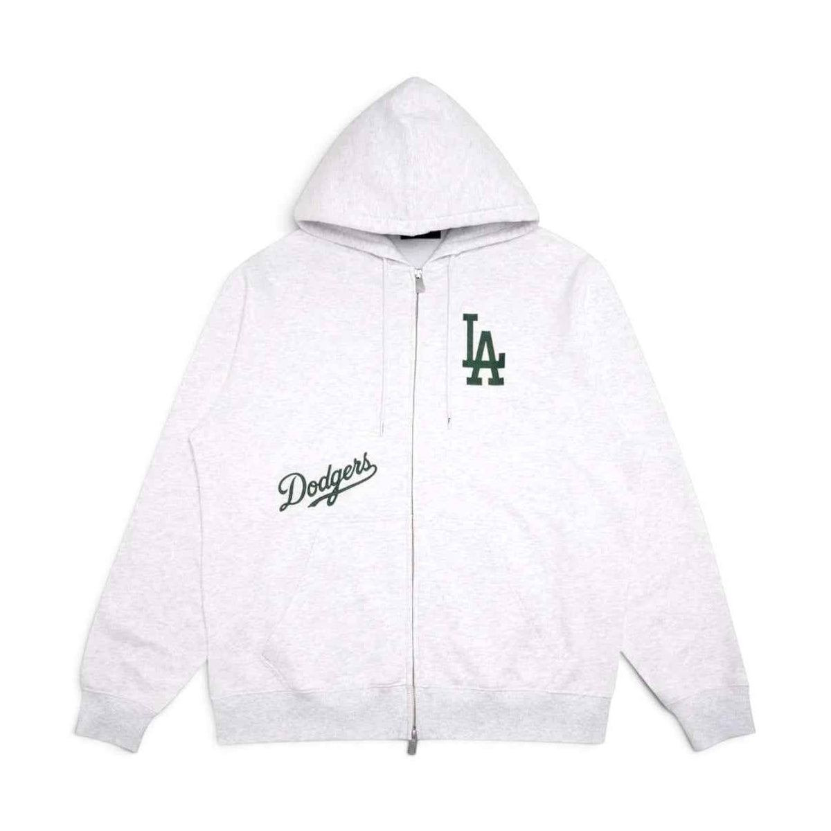 Felpa Hoodie LA Dodgers MLB Comfort 2 Way Full Grigia