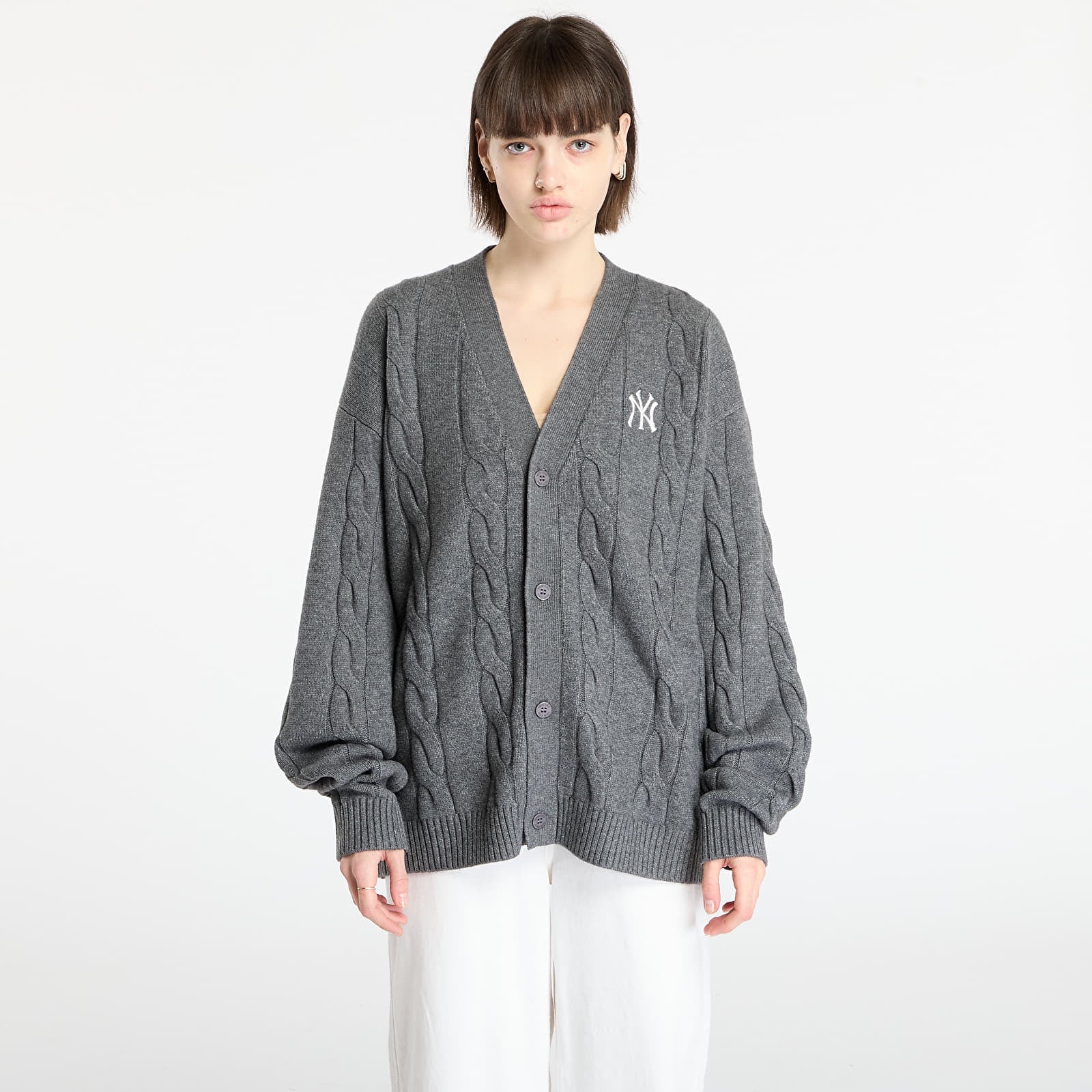 Cardigan New York Yankees MLB Grigio - OPEN LAB
