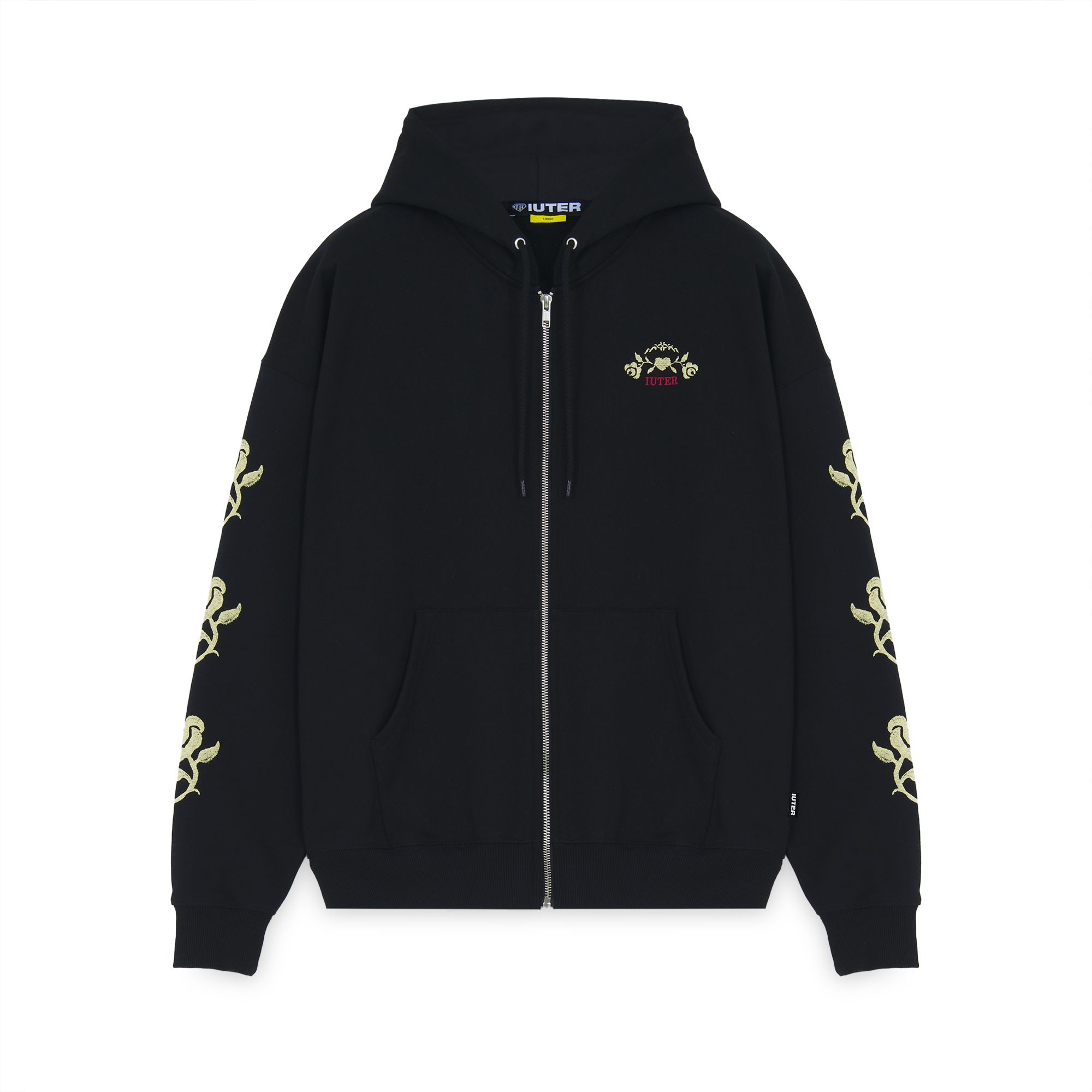 Floral Zip Hoodie