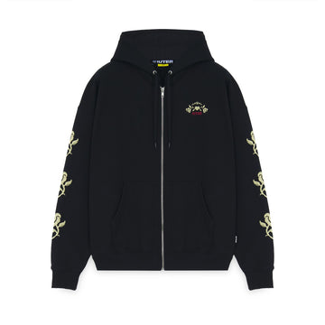 Floral Zip Hoodie