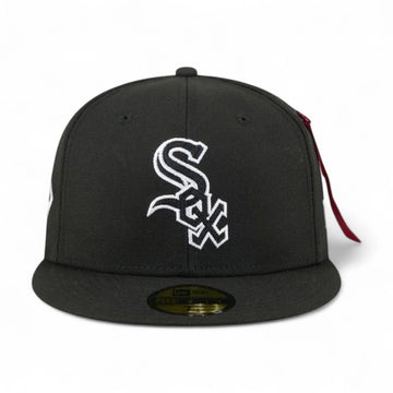 59Fifty Fitted x Alpha Industries Chicago White Sox Patches Fitted Hat Black