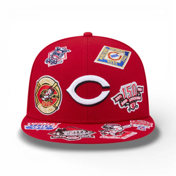 59FIFTY Fitted Cap Cincinnati Reds MLB All Over Rosso