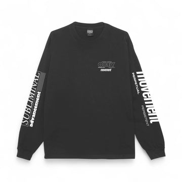 Obey Persistent Movement Pigment Ls T-Shirt