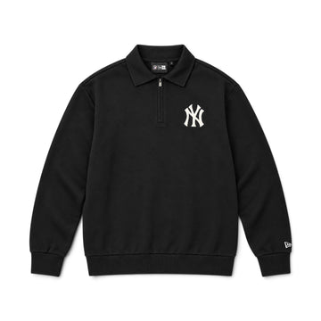 Felpa oversized New York Yankees MLB 1/4 zip grigia