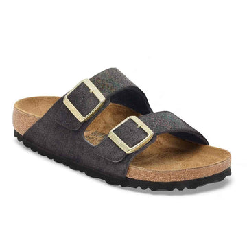 Arizona Suede Leather Shimmering Black