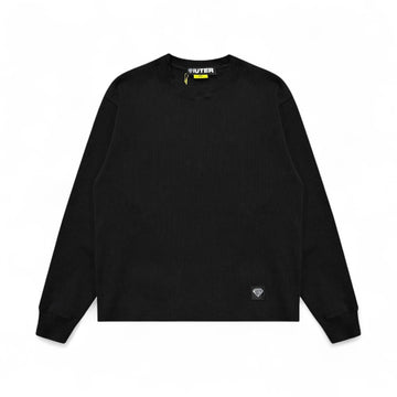 Label Ribbed Ls Tee