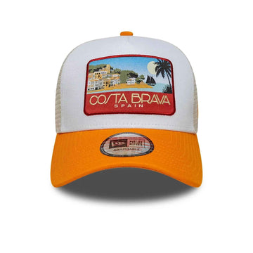 9FORTY A-Frame Trucker New Era Location Costa Brava Arancione