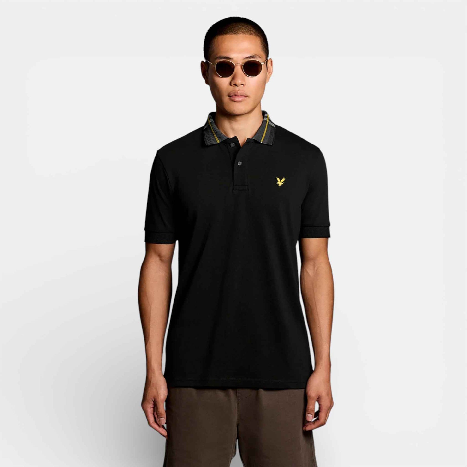 Tartan Collar Polo Shirt