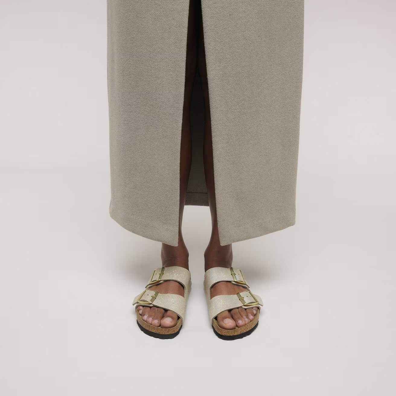 Arizona Suede Leather Shimmering Taupe