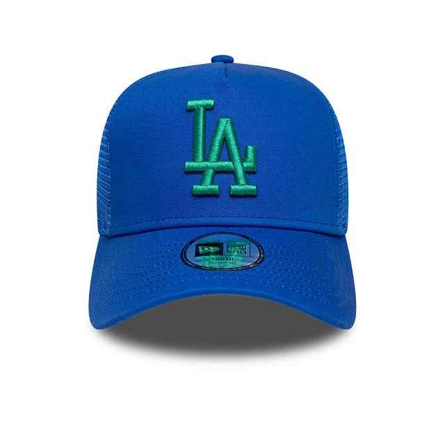 Youth Trucker Los Angeles Dodgers League Essential Bleu