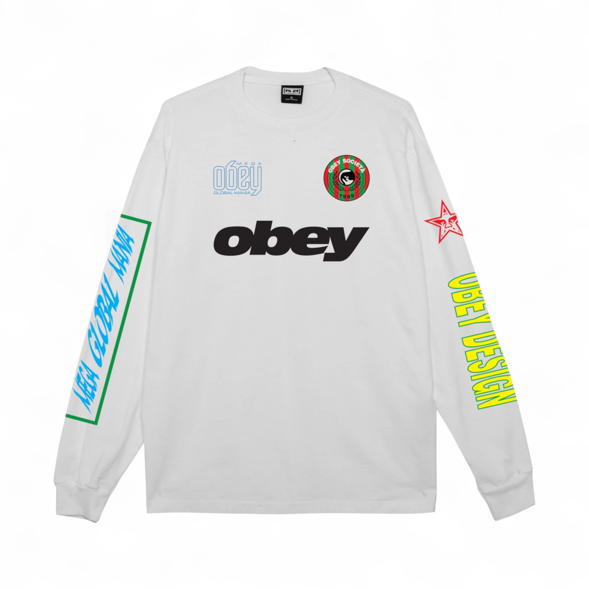 Obey Mega Global Mania Pigment Ls T-Shirt