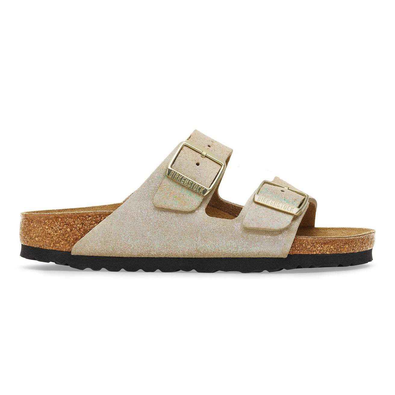 Arizona Suede Leather Shimmering Taupe