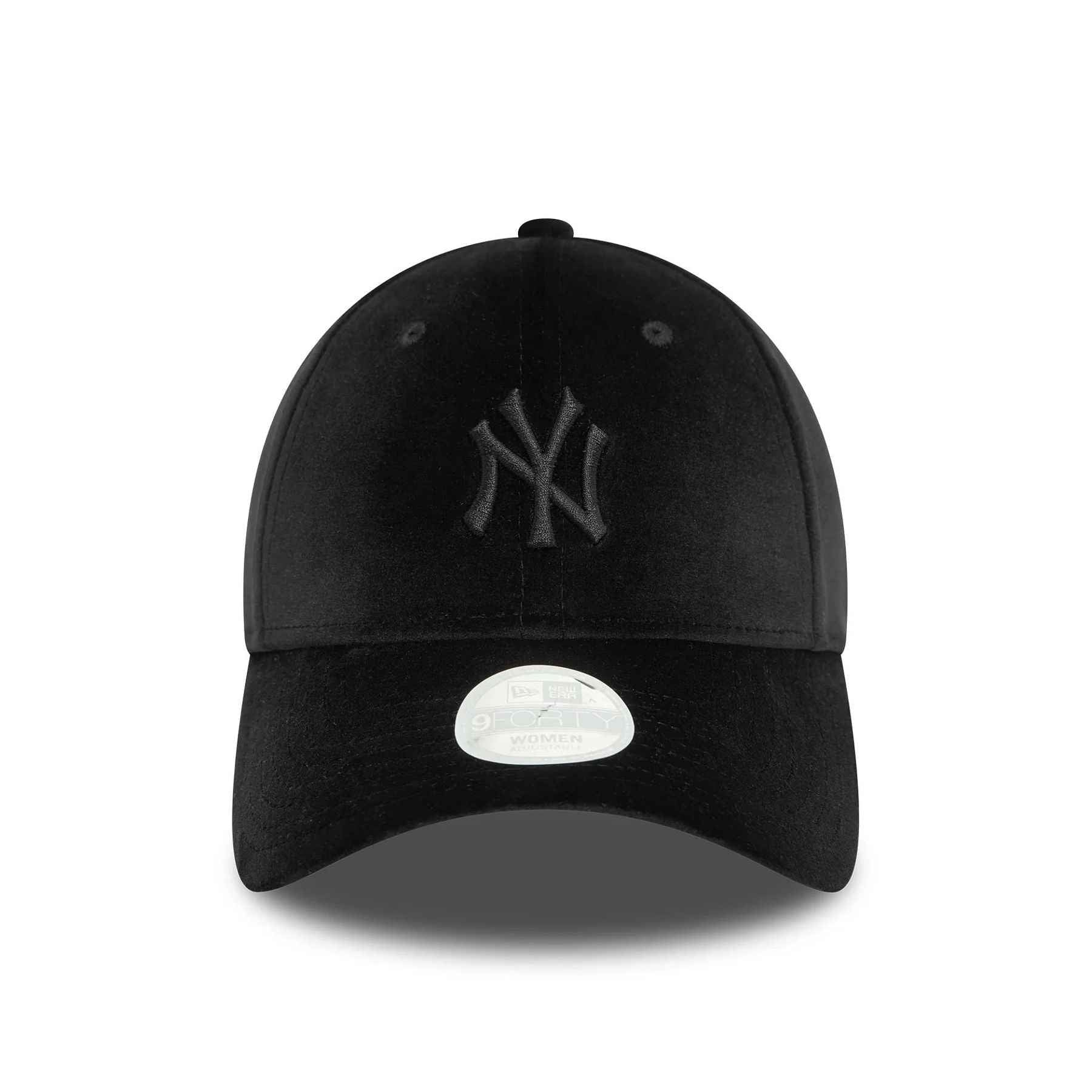 9FORTY New York Yankees Womens Velour Midi Black Adjustable Cap