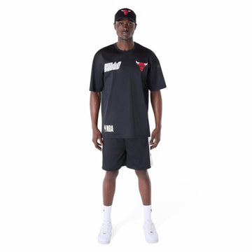 Chicago Bulls NBA Graphic Black Mesh Shorts