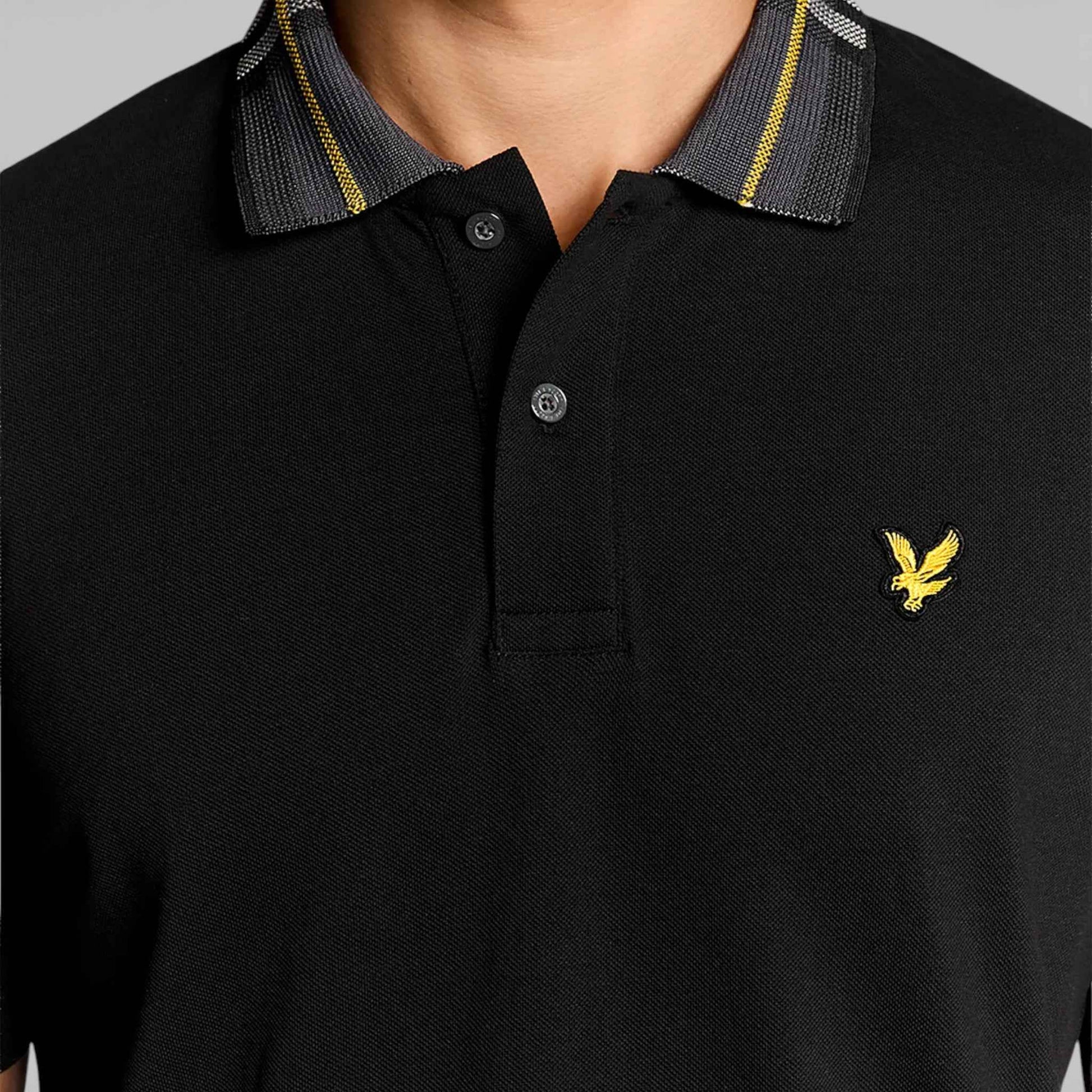 Tartan Collar Polo Shirt