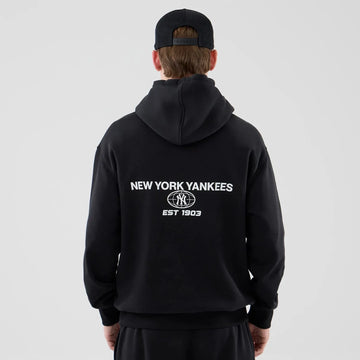Felpa Hoodie Oversized New York Yankees MLB Logo Graphic Nera