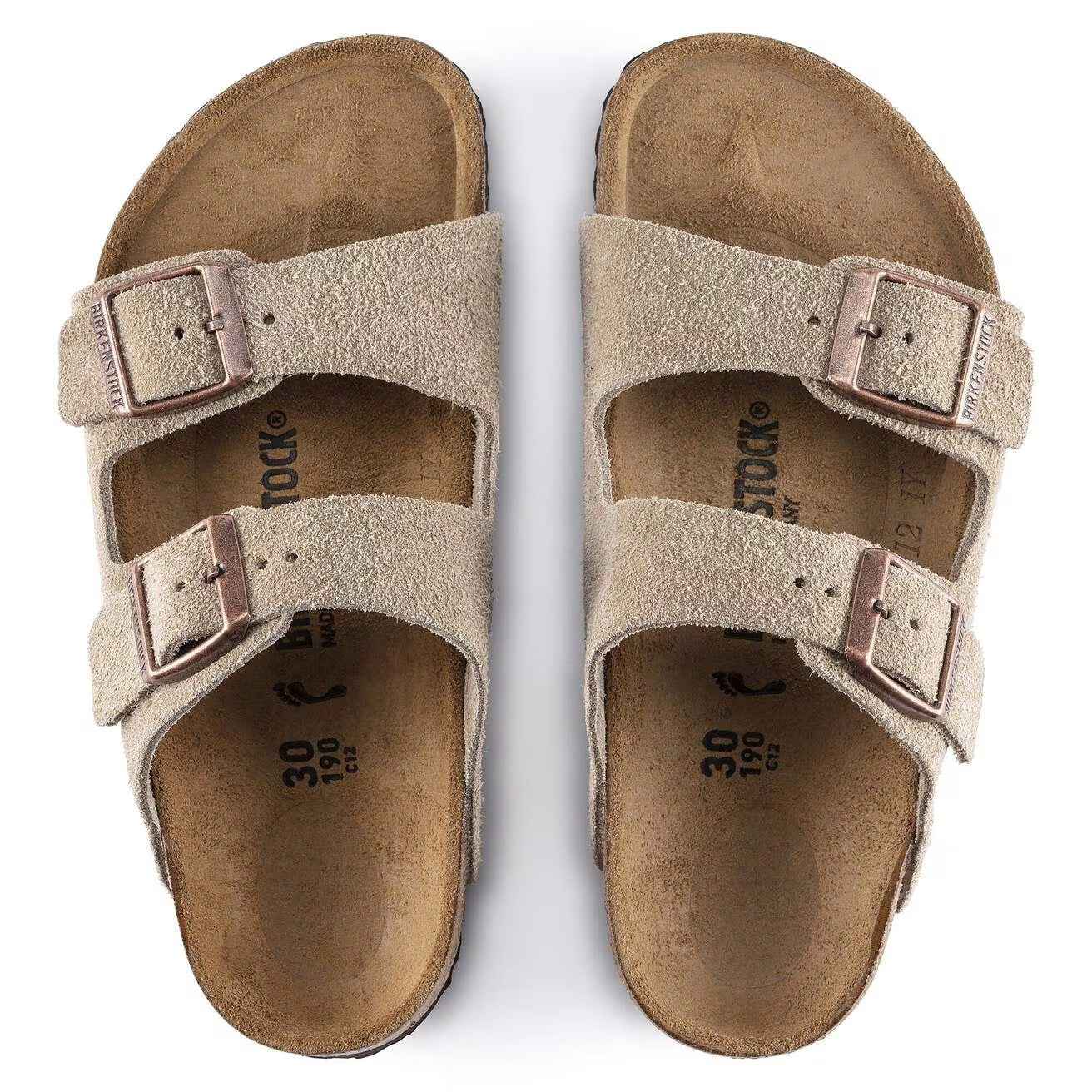 Arizona Taupe Suede Leather