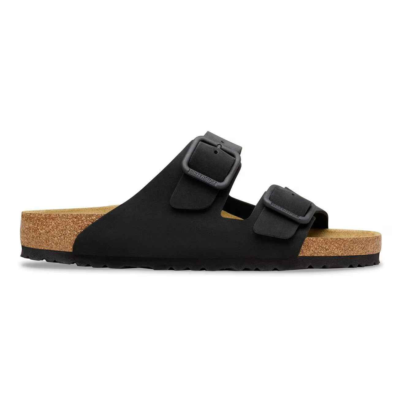 Arizona Wire Buckle Black Nubuck Leather