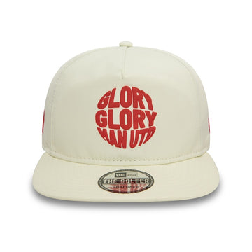 Manchester United x New Era Puff Print Golfer Cap Cream