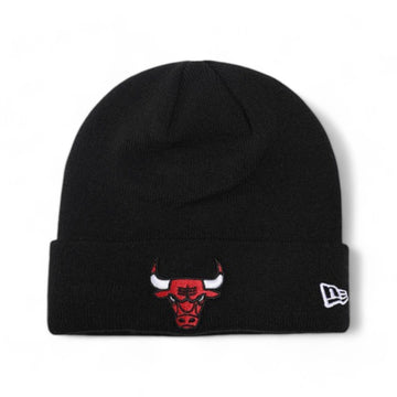 Chicago Bulls Essential Black Cuff Beanie Hat