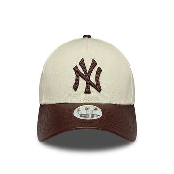 9FORTY M-Crown A-Frame Yankees MLB Fabric Mix Beige e Marrone Donna
