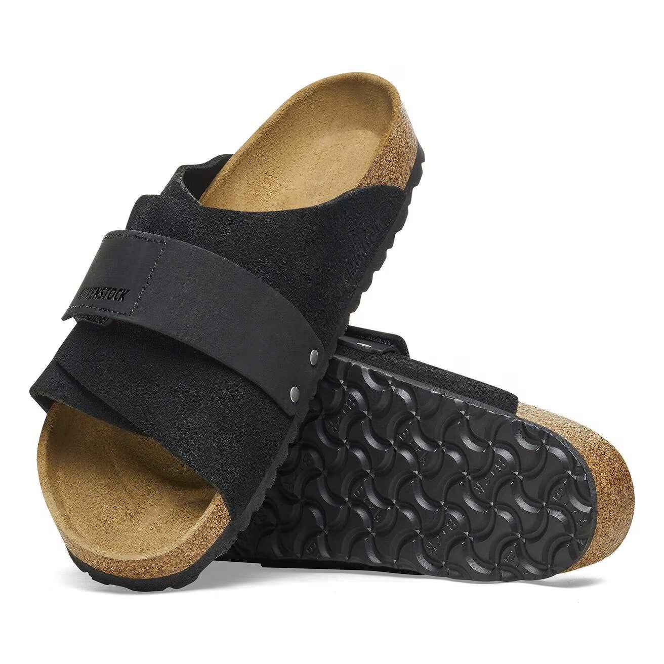 Kyoto Suede Leather/Nubuck Black