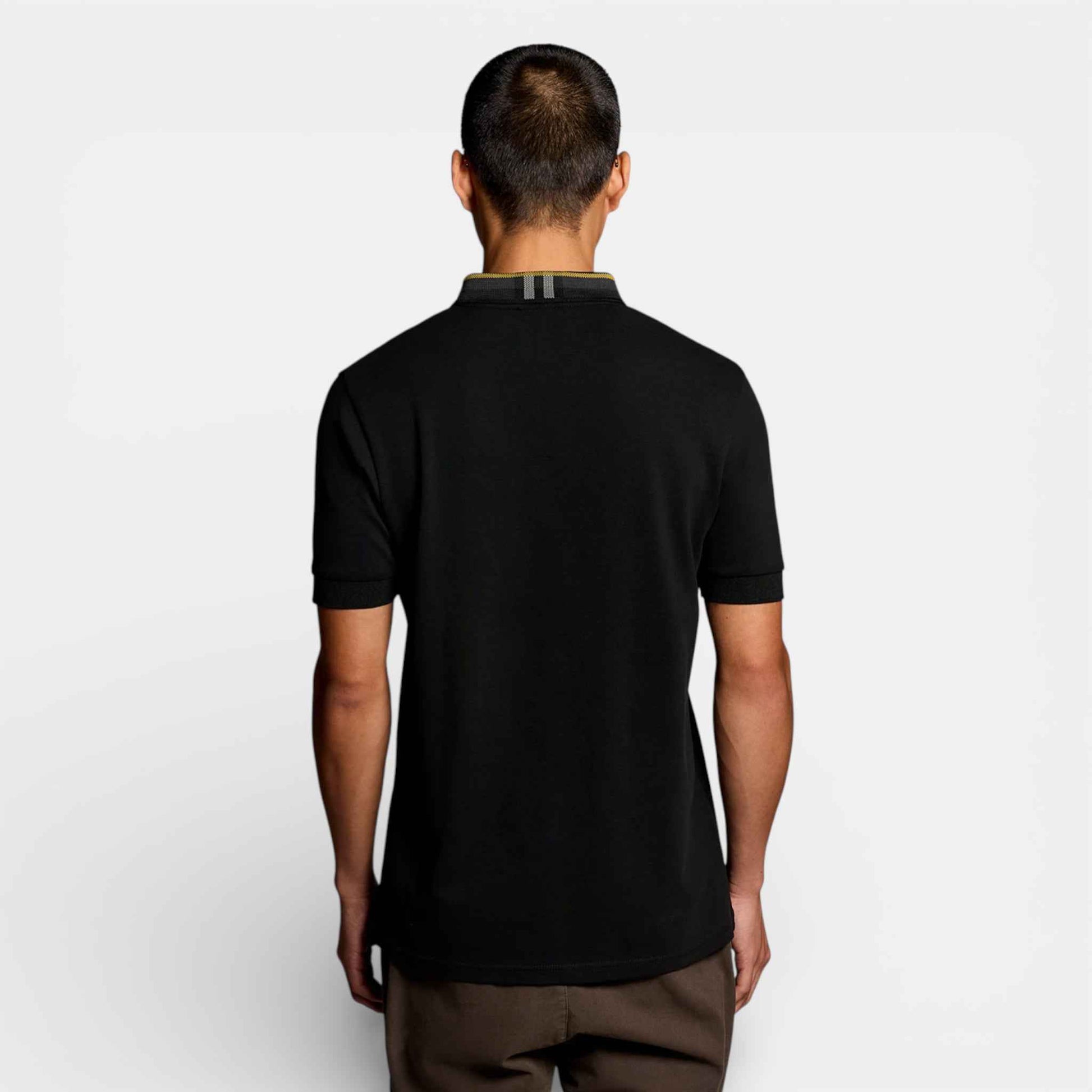 Tartan Collar Polo Shirt