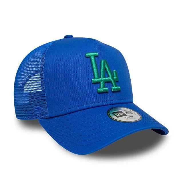 Youth Trucker Los Angeles Dodgers League Essential Bleu
