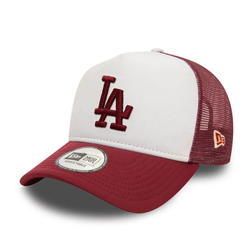 LA Dodgers World Series Red 9FORTY E-Frame Adjustable Trucker Cap