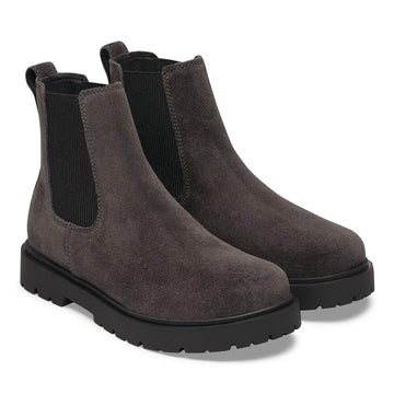 Highwood Chelsea Slip On Mid S Velvet Gray Suede Leather