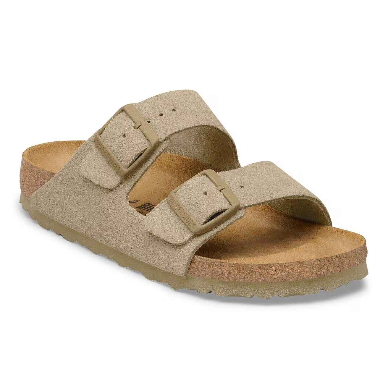 Arizona Faded Khaki Suede Leather
