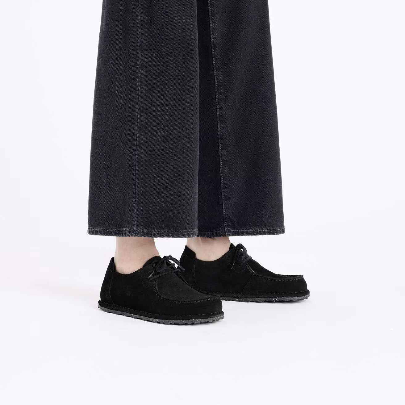 Utti Lace Suede Leather Black
